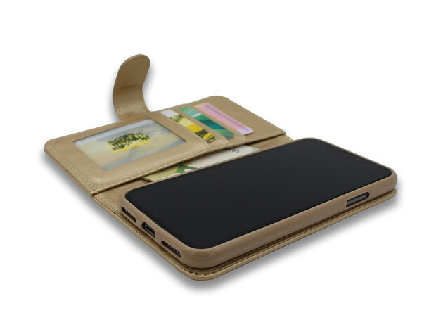 iPhone 12 Mini Goud - Rits Book Case