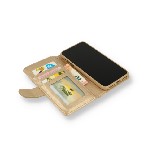 iPhone 12 Mini Goud - Rits Book Case