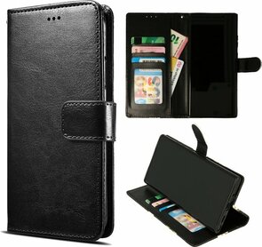 Oppo A16 - A16S - A54S - Book Case - Zwart