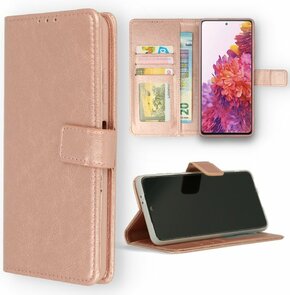 Motorola E32 &amp; E32S - Book Case - Rosegoud