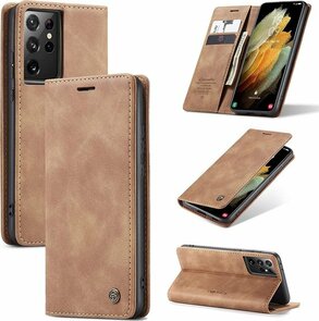 Samsung S21 Ultra Sienna Brown - Book Case