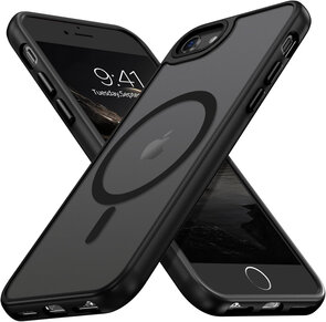 iPhone SE 2022 - Zwart - MagSafe Matte Armor met Cam Bescherming