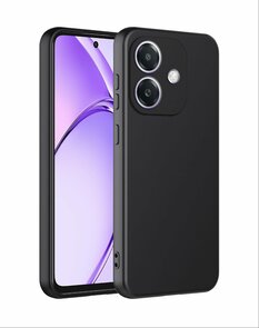 Oppo A40 / A40m / A60 5G - Siliconen Back Cover - Zwart