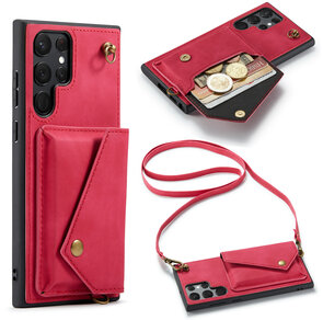 Samsung S22 Ultra Royal Fuchsia - Back Cover met Koord