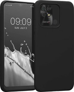 Redmi 10C - Siliconen Back Cover - Zwart