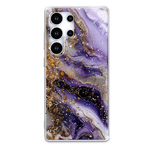 Samsung S25 Ultra - Paars - Marmer MagSafe Back Cover