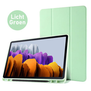 Samsung Tab S8 Plus - S7 FE &amp; Tab S7 Plus Licht Groen - Smart Cover
