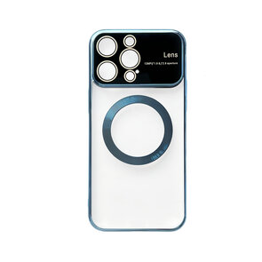 iPhone 15 Blauw - MagSafe TPU Back Cover - Camera Protector