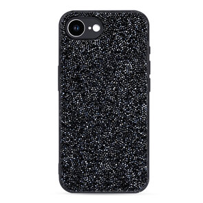 iPhone 16E - Diamant Glitter - Zwart