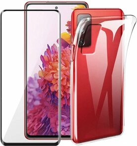 S20 FE - Back Cover &amp; Full Glas - Transparant