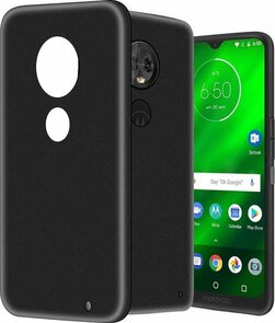 Moto G7 &amp; G7 Plus - Siliconen Back Cover - Zwart