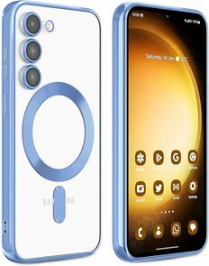 Samsung S24 Blauw - TPU Back Cover - Geschikt voor Magsafe