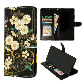 Samsung S24 Wilde Bloemen - Book Case