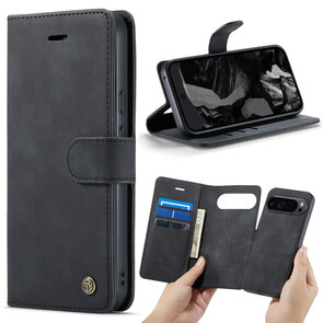 Pixel 9 Pro XL - Charcoal Gray - 2 in 1 Book Case