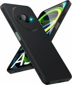 Redmi A3 - Siliconen Back Cover - Zwart