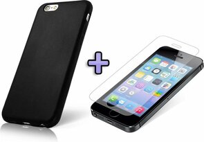 iPhone 6-6s - Back Cover &amp; Glas - Zwart