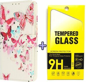 S21 Plus - Book Case - Vlinders &amp; Glas