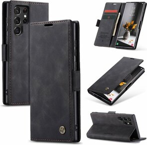 Samsung S23 Ultra Charcoal Gray - Book Case