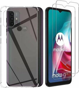 Moto G10, G20 &amp; G30 - Anti Shock &amp; 2x Glas - Transparant