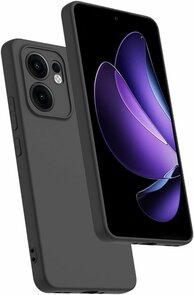 Reno 13 FS - Siliconen Back Cover - Zwart