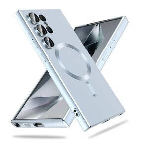 Samsung S24 Ultra - Licht Blauw Blauw - MagSafe Matte TPU