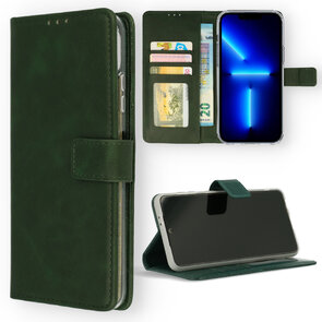 iPhone 13 - Book Case - Groen
