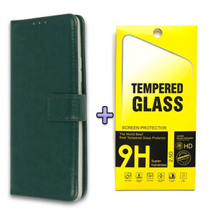 S21 Plus - Book Case &amp; Glas - Groen