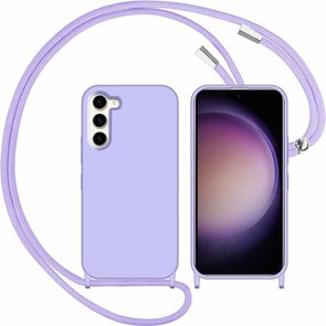 Samsung S24 - Paars - TPU Back Cover met Koord