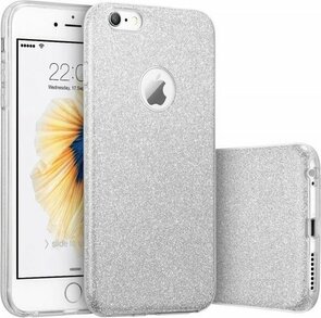 iPhone 6 Plus &amp; 6s Plus - Glitter Back Cover - Zilver