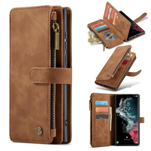 Samsung S25 Ultra - Sienna Brown - Book Case met Rits