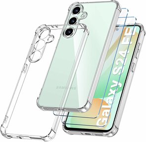 Samsung S24 FE - Anti Shock &amp; 2x Glas - Transparant