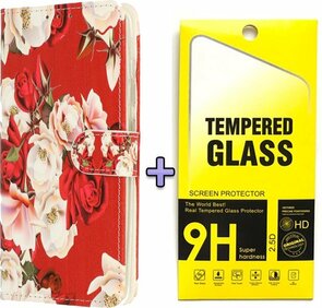 S21 FE - Book Case - Roses &amp; Glas