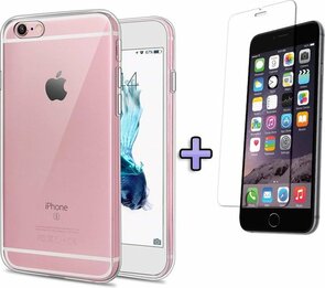 iPhone 6-6s - Back Cover &amp; Glas - Transparant