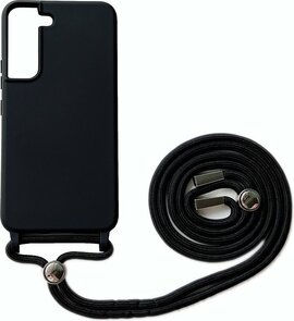 Samsung S22 Plus Zwart - TPU Back Cover met Koord