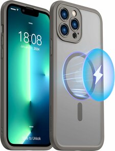 iPhone 14 Pro Max - Grijs - Matte Armor - Geschikt voor MagSafe