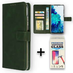 Oppo A17 - Book Case &amp; Glas - Groen