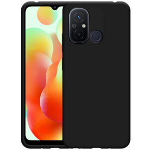 Redmi 12C - Siliconen Back Cover - Zwart