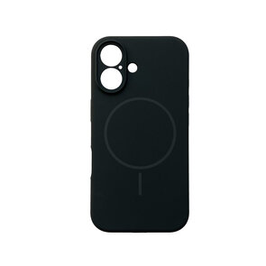 iPhone 16 Plus - Zwart - Zachte MagSafe Liquid Case