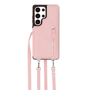 Samsung S25 Ultra - Roze - Back Cover met Koord