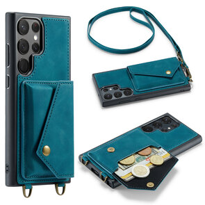 Samsung S23 Ultra Emerald Green - Back Cover met Koord