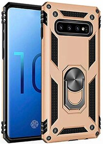 Samsung S10 Plus - Armor met Kickstand Ring - Goud