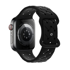 Hoco Flexible WA 16 Watch Bandje - Geschikt voor Watch - 42MM / 44MM / 45MM / 49MM - Zwart