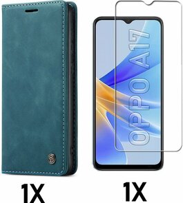 Oppo A17 Emerald Green &amp; Glas - Book Case