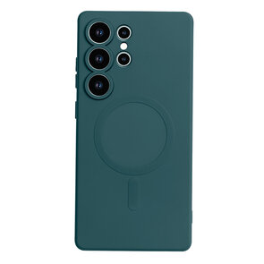 Samsung S25 Ultra - Donker Groen - Camera Siliconen MagSafe Back Cover