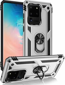 Samsung S20 Ultra - Armor met Kickstand Ring - Grijs