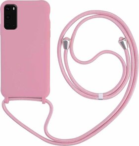 Samsung S20 FE Roze - TPU Back Cover met Koord