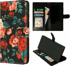 iPhone SE 2022 &amp; SE 2020 - Book Case - Vintage Bloemen