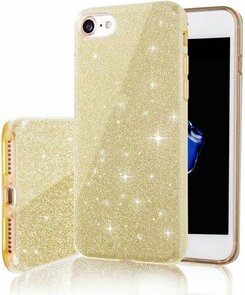iPhone 6 &amp; 6s - Glitter Back Cover - Goud