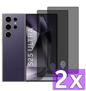 Casemania Privacy Glas voor Samsung S25 Ultra - 2 Stuks