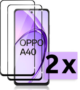 Oppo A40 / A40m / A60 5G - Full Glas - 2 Stuks